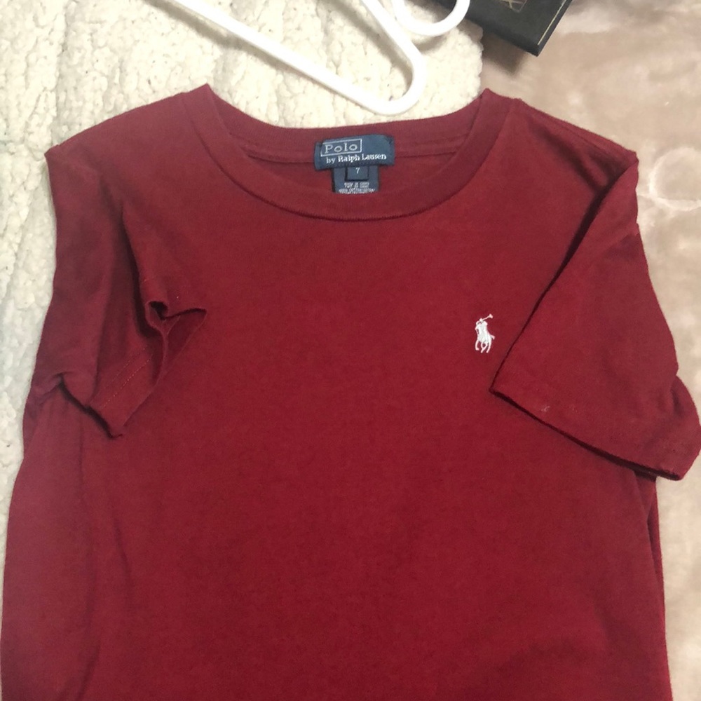 Boys Maroon Polo